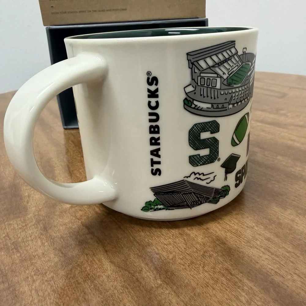 Starbucks MICHIGAN STATE Spartans Been There Series Campus Collection Mug New